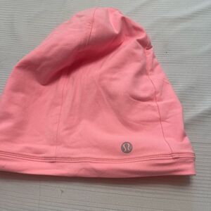 Lululemon Salmon Pink Reversible Beanie Hat One Size